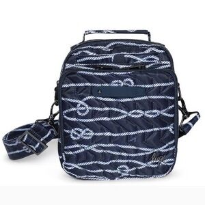 NWOT Lug Skeeter Crossbody in Nautical Navy Blue White